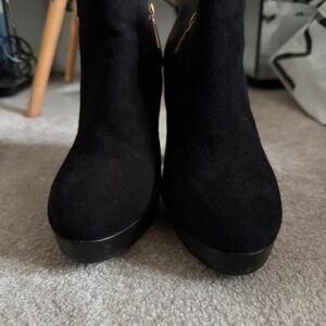 Dune London Elegant Black Ankle Boots